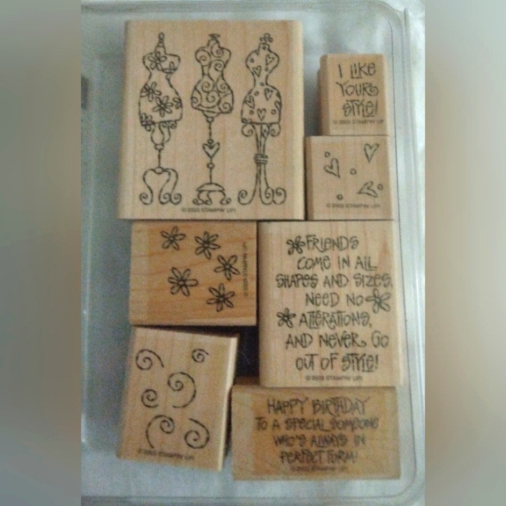 2003 Stampin' Up ~I Like Your Style~ 7 PC. Set